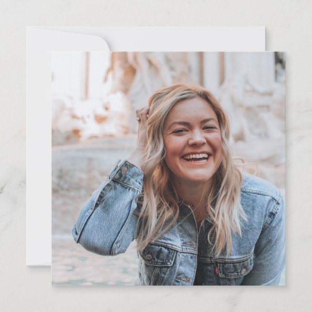 Personalized Photo Holiday Card (Front)