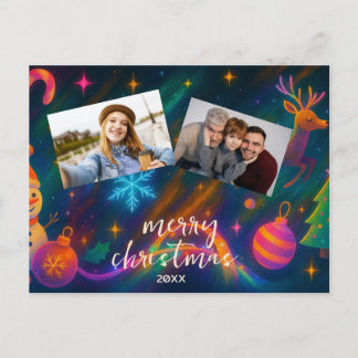 Personalized Photo Holiday Card - Custom Christmas