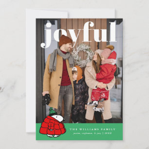 Personalized Photo Holiday Snoopy Puffer Jacket