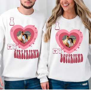 Personalized Photo I love my boyfriend Sweatshirt