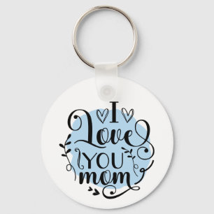 Personalized Photo I Love You Mom - Mother's Day Keychain