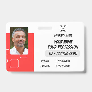 Personalized Photo ID Business Badge