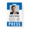 Personalized Photo ID & Logo Journalist Press Pass