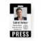 Personalized Photo ID & Logo Journalist Press Pass