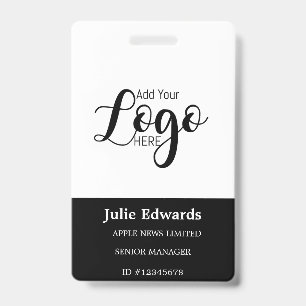 Personalized Photo ID & Logo security pass Badge