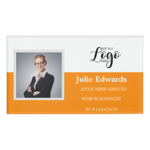 Personalized Photo ID & Logo security pass Badge