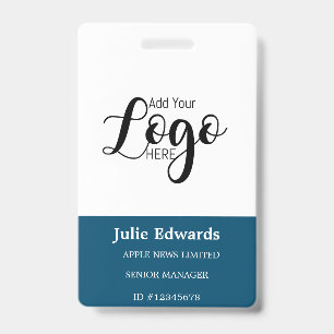 Personalized Photo ID & Logo security pass Badge