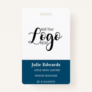 Personalized Photo ID & Logo security pass Badge