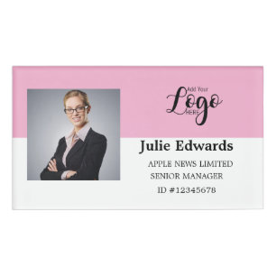 Personalized Photo ID & Logo security pass Badge