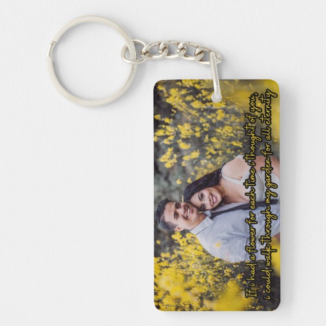 Personalized Photo instagram Collage Keychain (Front)