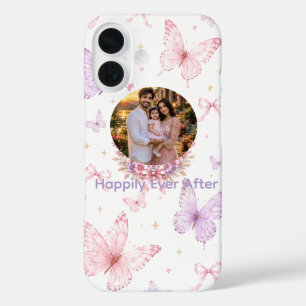 Personalized Photo iPhone 16 Case Butterfly