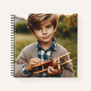 Personalized Photo Journal on Ocean Blue