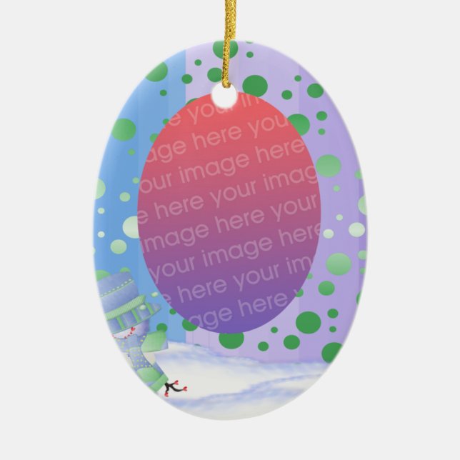 Personalized Photo Keepsake Ornament (Front)