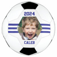 Personalized Photo Keepsake Royal Blue Stripes