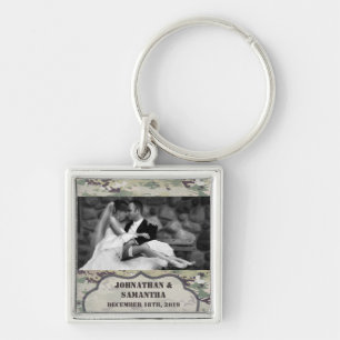 Personalized Photo Key Chain Army OCP Camo Uniform