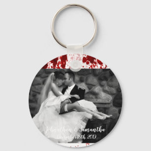 Personalized Photo Key Chain Blood Splatter Vampir