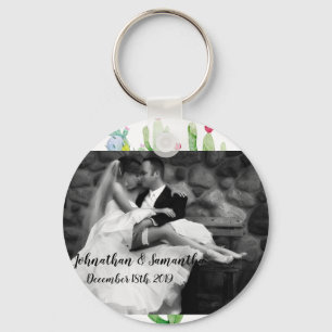 Personalized Photo Key Chain Boho Llama Bohemian C