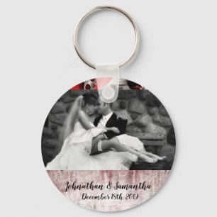 Personalized Photo Key Chain Country Wood Key to m