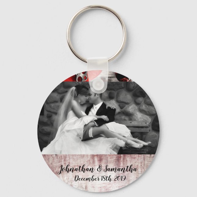 Personalized Photo Key Chain Country Wood Key to m (Front)