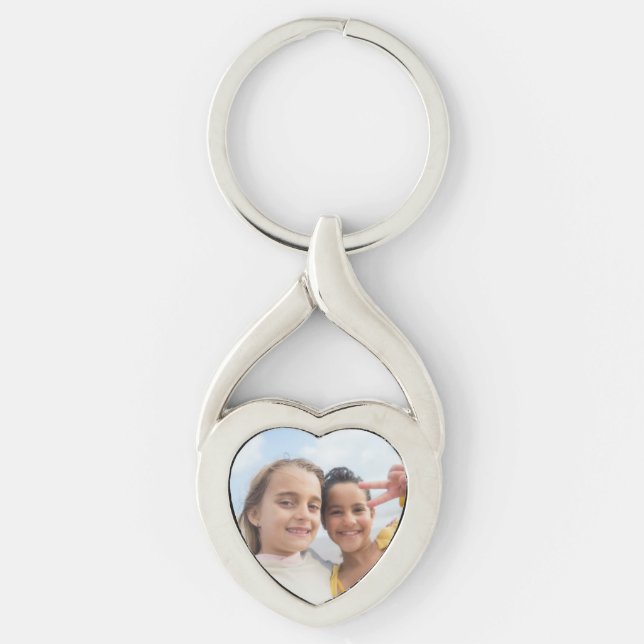 Personalized Photo Keychains, Custom Picture Keychain (Front)