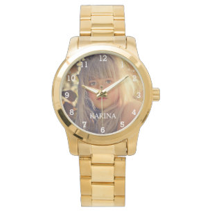Personalized Photo Kids Family Name Watch