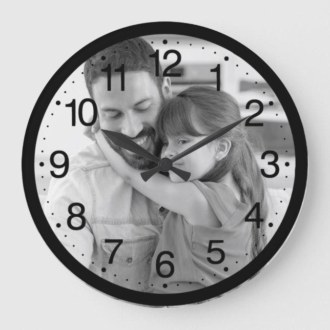 Personalized Photo Large Clock (Front)