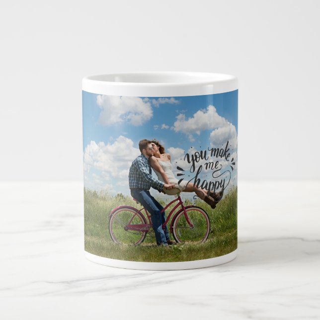 Personalized photo large coffee mug (Front)