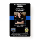 Personalized Photo Law Enforcement Police ID Card