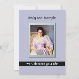 Personalized Photo (Living) Funeral or Memorial Invitation