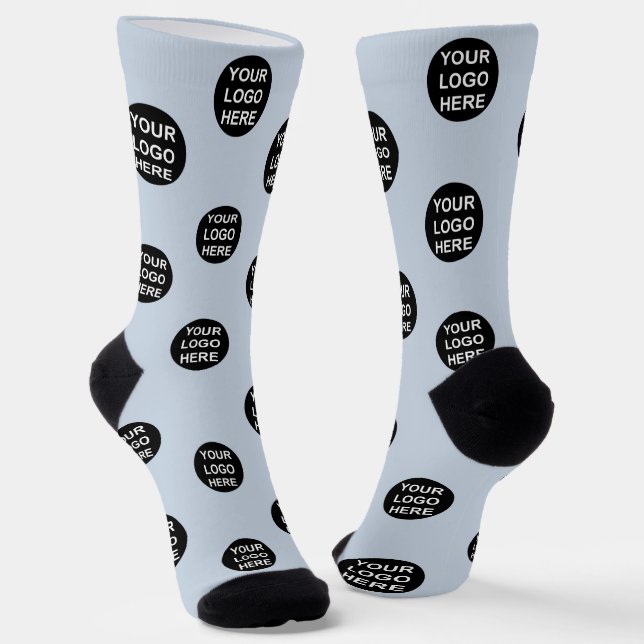 Personalized Photo Logo Socks (Angled)
