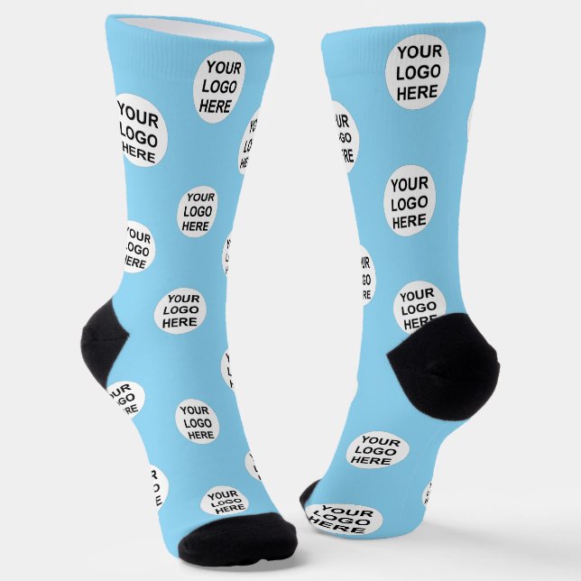 Personalized Photo Logo Socks (Angled)
