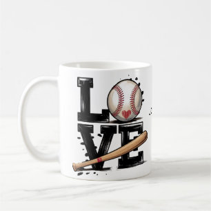 Personalized Photo Love Baseball Player Mug