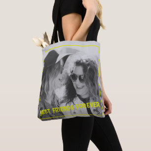 Personalized Photo Love Best Friend Tote Bag