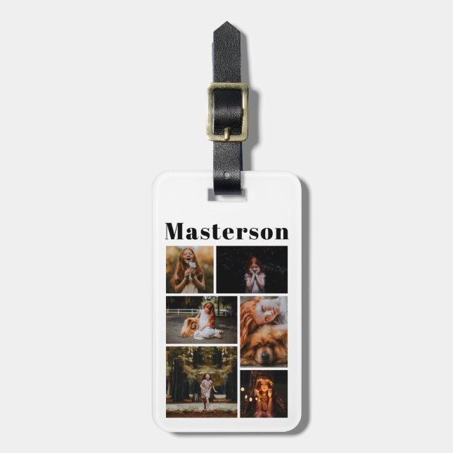 Personalized Photo Luggage Tag (Front Vertical)