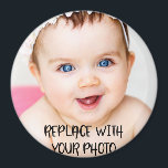 Personalized Photo Magnet<br><div class="desc">Custom create a one of a kind magnet.. upload your own photo to this  magnet  - fridge magnets from Ricaso</div>