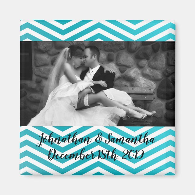 Personalized Photo Magnet Boho Cacti Cactus Succul (Front)