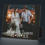 Personalized Photo Make it Unique Wedding Plaque<br><div class="desc">Add your favourite photo to customize and personalize this elegant photo plaque. Romantic and beautiful wedding or anniversary gift. 

Photo by Jessica Rockowitz from Unsplash,  thank you!</div>