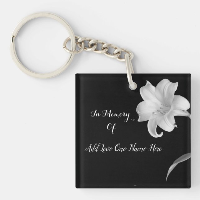Personalized Photo Memoria Keychain (Front)