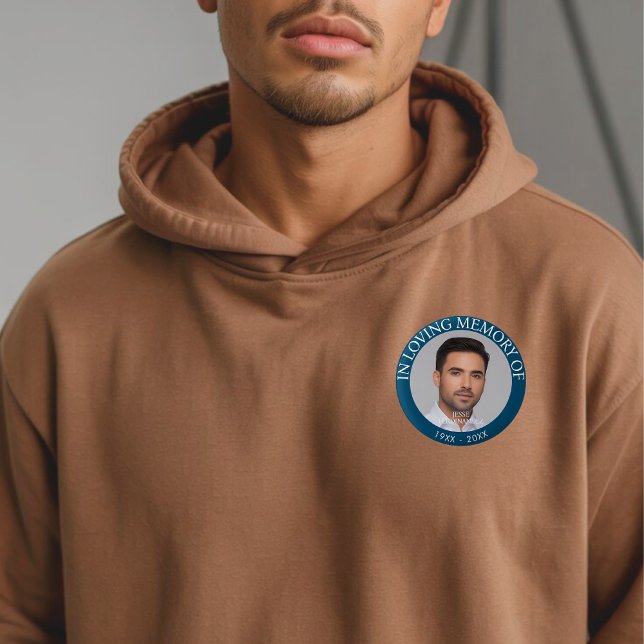 Personalized Photo Memorial 1 Inch Round Button (Creator Uploaded)