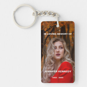 Personalized Photo Memorial In Loving Memory Of Keychain