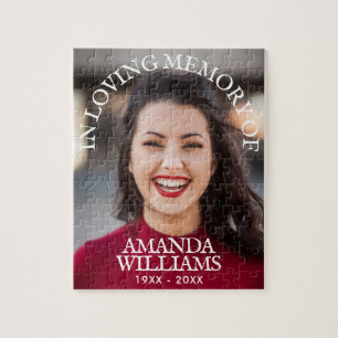 Personalized Photo Memorial Keepsake Jigsaw Puzzle