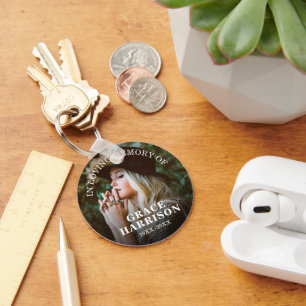 Personalized Photo Memorial Keychain