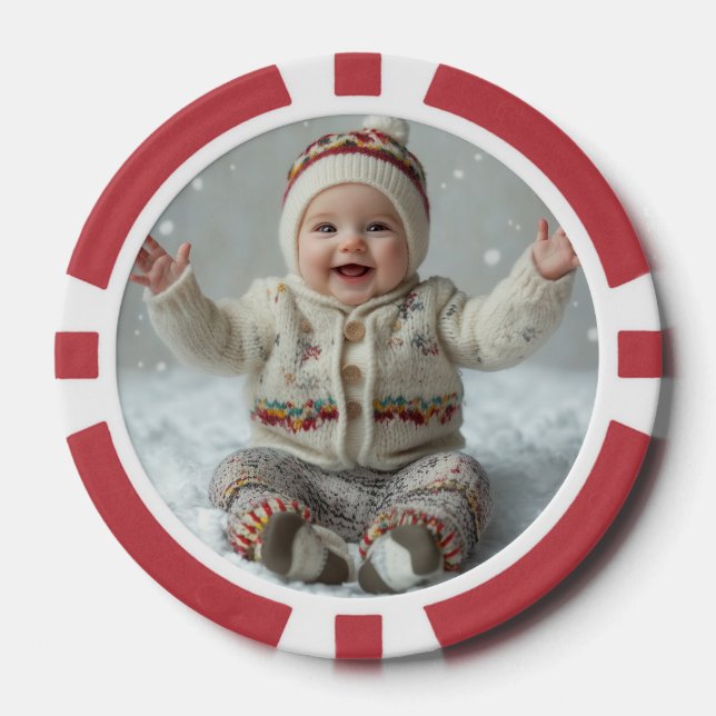 Personalized Photo Memory Keepsake Poker Chips (Front)