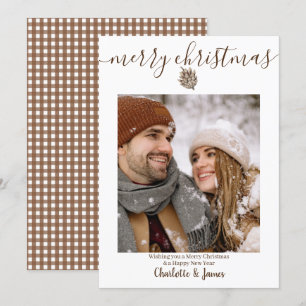 Personalized Photo Merry Christmas Holiday Card