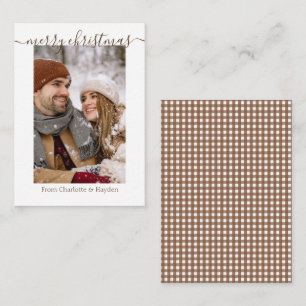 Personalized Photo Merry Christmas Holiday Card