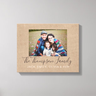Personalized Photo & Message Acrylic Keepsake Awar Canvas Print