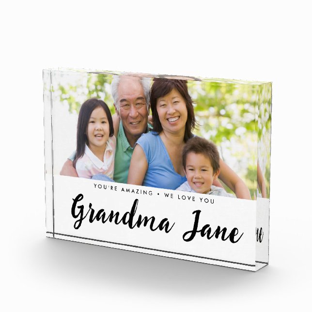 Personalized Photo Message Grandma Name (Right)
