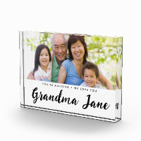 Personalized Photo Message Grandma Name