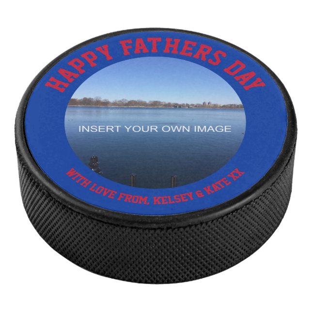 Personalized Photo Message Hockey Puck (3/4)
