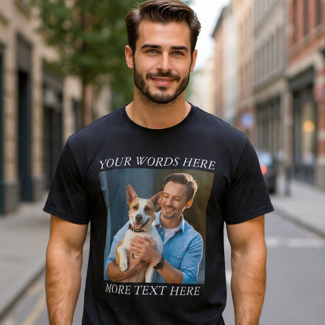 Personalized Photo & Message T-Shirt (Creator Uploaded)